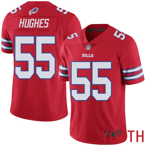 Youth Buffalo Bills #55 Jerry Hughes Limited Red Rush Vapor Untouchable NFL Jersey